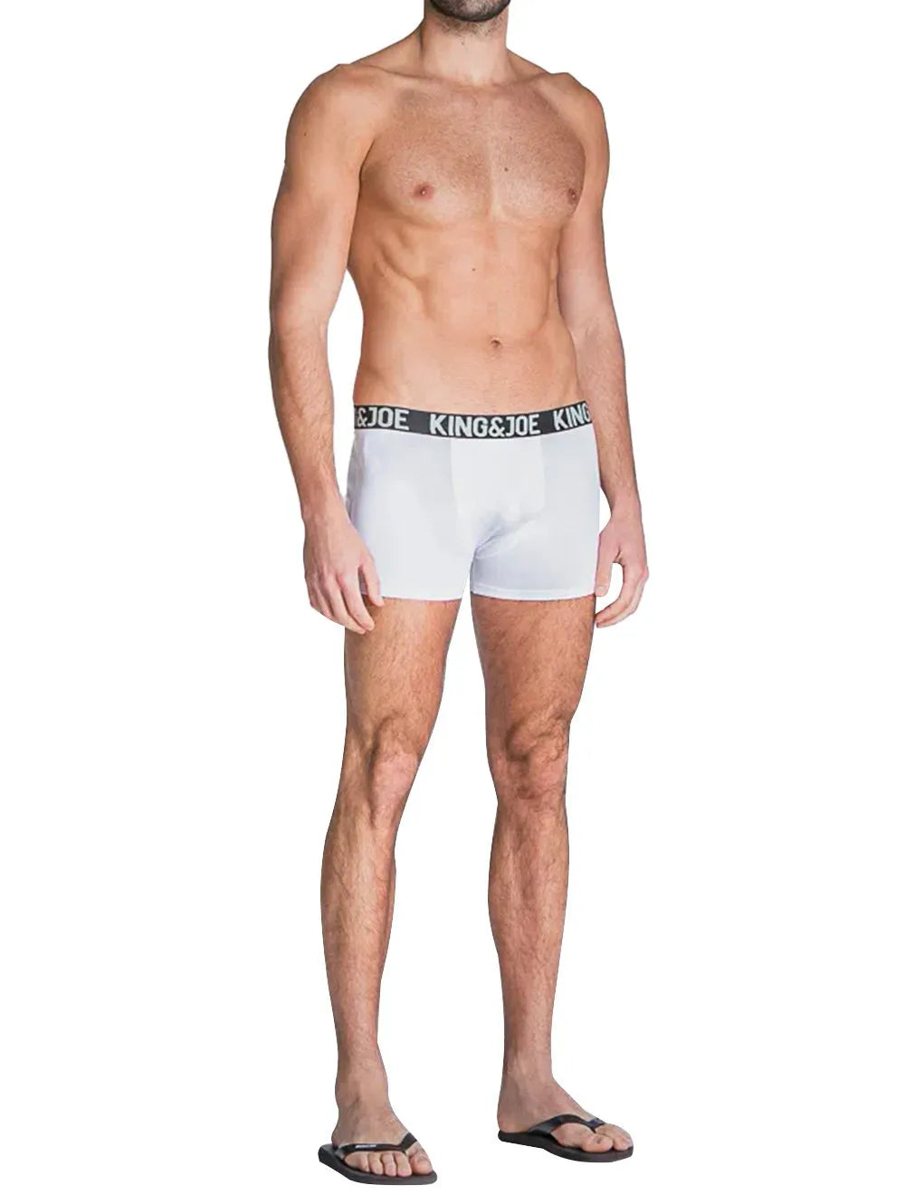 Cueca King & Joe Boxer Lisa Logo Branca Pack 2UN