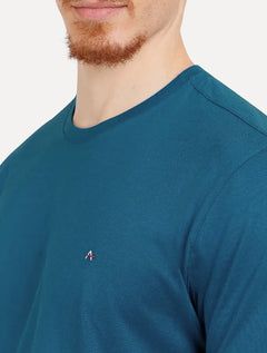 Camiseta Aramis Masculina Basic Lisa Light Icon Azul Petróleo