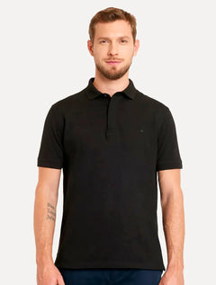 Polo Aramis Masculina Piquet Colorfix Dark Preta