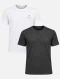 Kit Camisetas Tommy Hilfiger/Aramis | Branca/Grafite Mescla