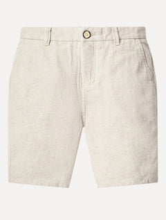 Bermuda Reserva Infantil Casual Linho Tal Pai Tal FIlho Areia