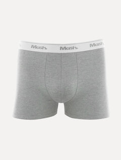 Cueca Mash Boxer Cotton Basic Cinza Mescla Clara