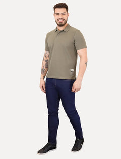 Polo Colcci Masculina Cotton Textured Marrom Médio