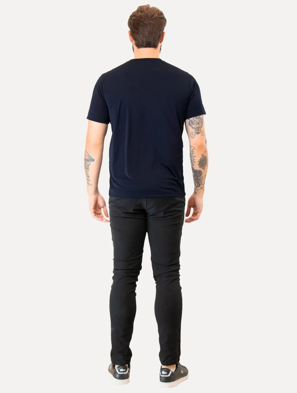 Camiseta Lacoste Plain Croc Trainning Poliéster Azul Marinho