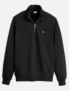 Moletom Levis Masculino Half Zip Housemark Icon Preta