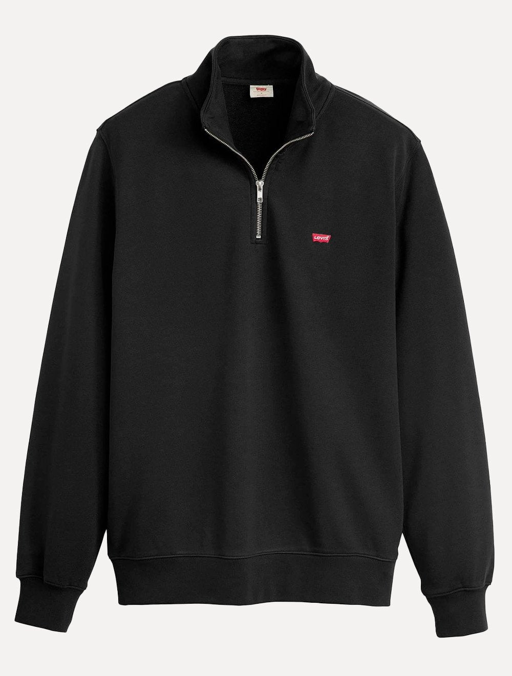 Moletom Levis Masculino Half Zip Housemark Icon Preta