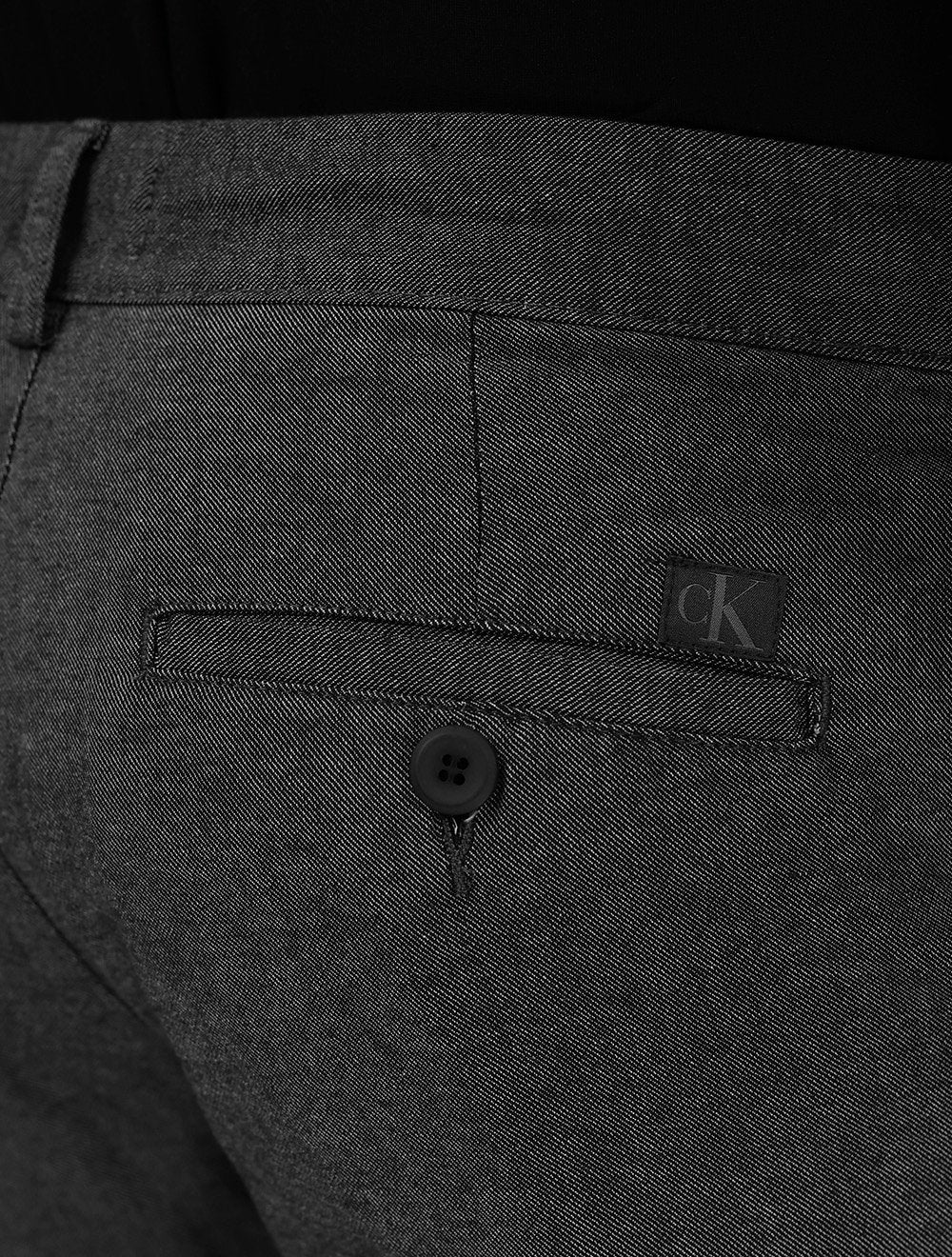Bermuda Calvin Klein Jeans Masculina Botão 5 Pockets Cinza Mescla
