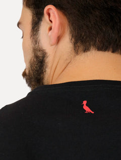 Camiseta Reserva Masculina Regular Pica-pau Meme Preta