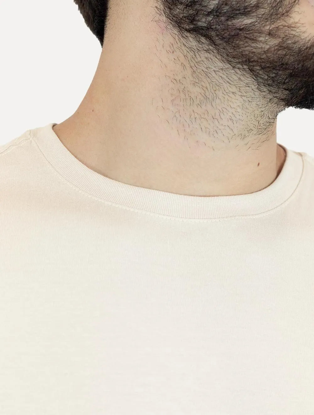 Camiseta Dudalina Masculina Essentials Modal Logo Cáqui Médio