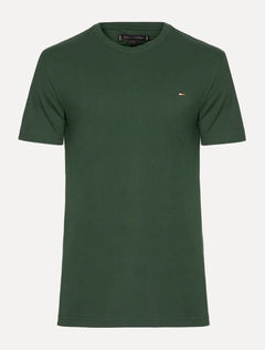 Camiseta Tommy Hilfiger Masculina Essential Cotton Verde Escuro