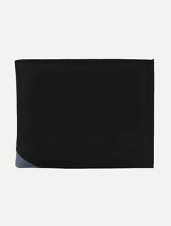 Carteira Original Penguin Masculina Couro Recorte Logo Preta