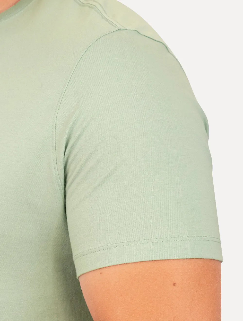 Camiseta Dudalina Masculina Essentials Moda Logo Verde Claro