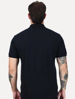 Polo King & Joe Masculina Premium Piquet Pima Slim Preta