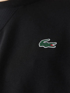 Moletom Lacoste Masculino Crewneck Sport Mesh Panels Preto