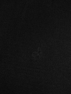 Suéter Calvin Klein Jeans Masculino Crewneck Tricot Mini Logo Preto