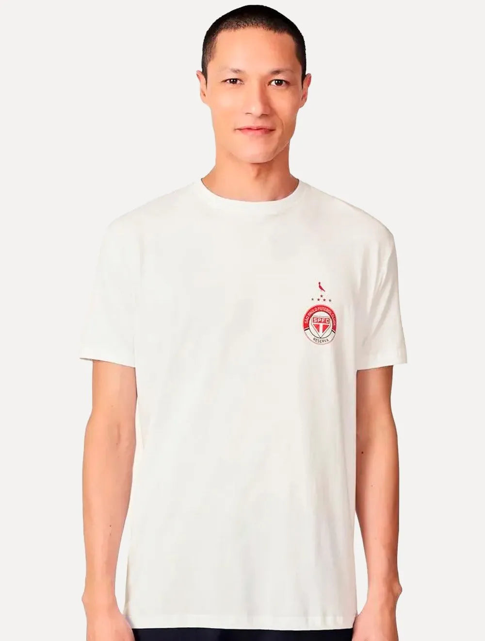 Camiseta Reserva Masculina São Paulo FC Mini Chest Off White
