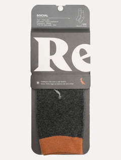Meia Reserva Masculina Cano Alto Colors Cinza