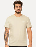 Camiseta Tommy Jeans Masculina Regular Corp Chest Areia