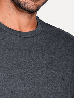 Camiseta Aramis Masculina Basic Lisa Navy Icon Marinho Mescla