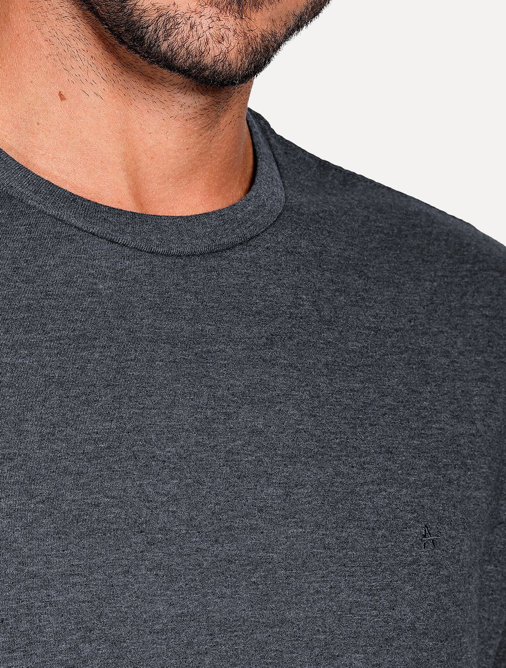 Camiseta Aramis Masculina Basic Lisa Navy Icon Marinho Mescla