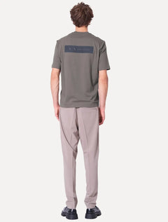 Camiseta Armani Exchange Masculina Regular Rubber Logo Cinza Escuro