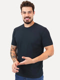 Camiseta King & Joe Masculina Cotton Premium Flex Azul Marinho