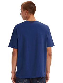 Camiseta Levis Masculina Relaxed SS Chest Logo Azul Escuro