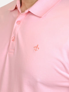 Polo Dudalina Piquet Essentials Cotton Basica Modal Rosa Claro
