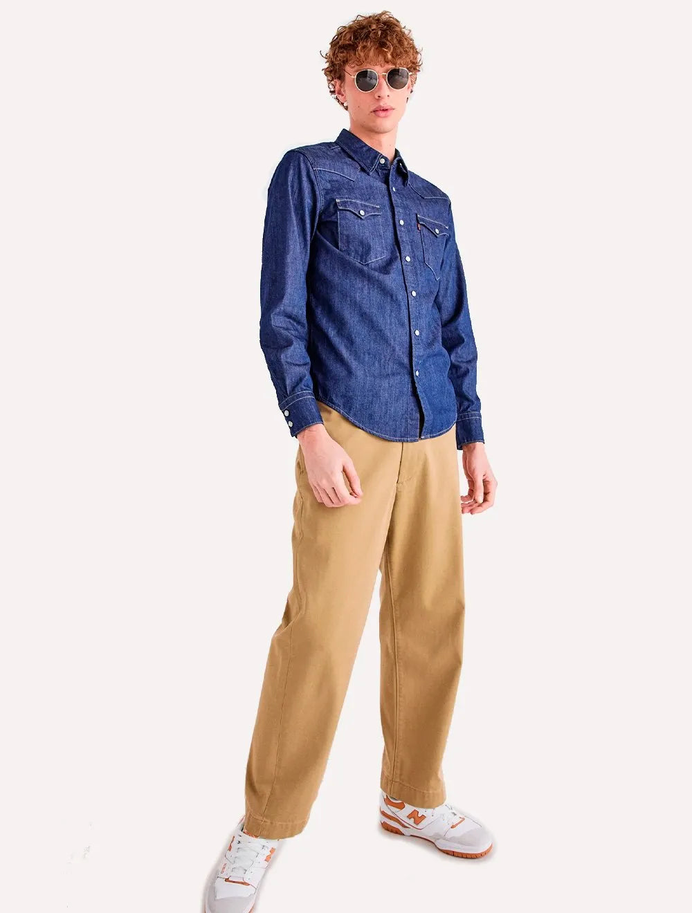Camisa Levis Masculina Jeans Classic Western Standard Médio