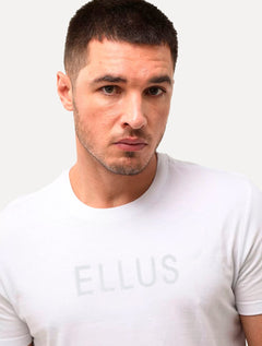 Camiseta Ellus Cotton Fine Dots Foils Classic Branca