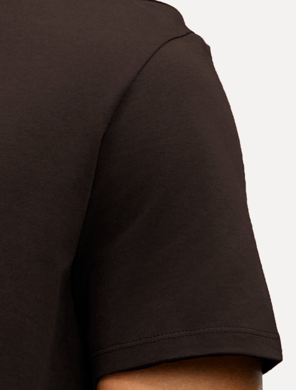 Camiseta Calvin Klein Jeans Masculina Botonê Marrom
