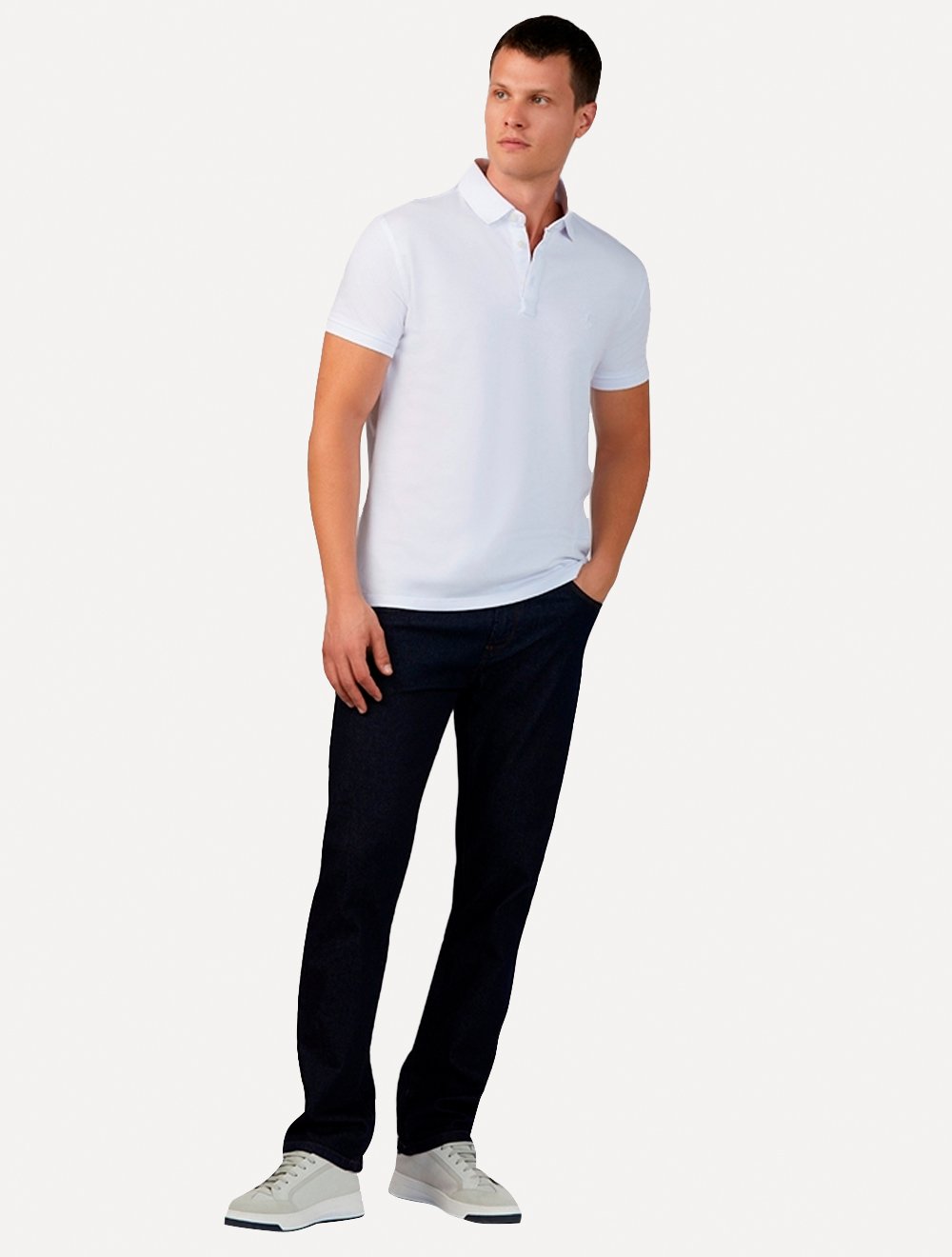 Calça Dudalina Jeans Regular Concept Five Pockets Escura
