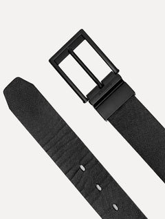 Cinto Aramis Masculino Couro Dupla Face EntWine Preto/Café