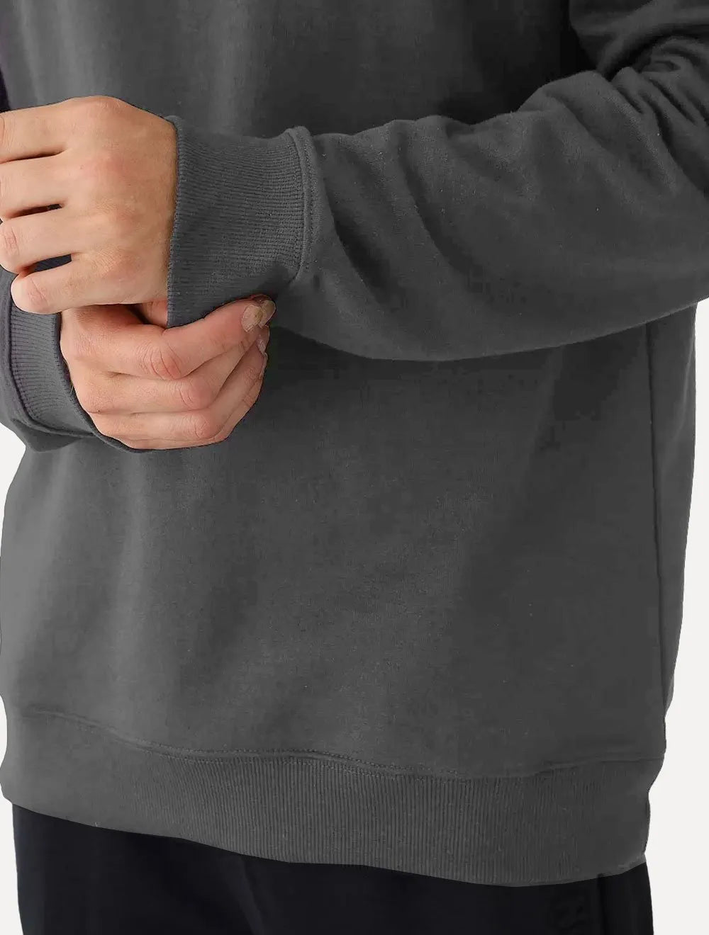 Moletom John John Masculino Embossed Logo Chumbo Cinza Escuro