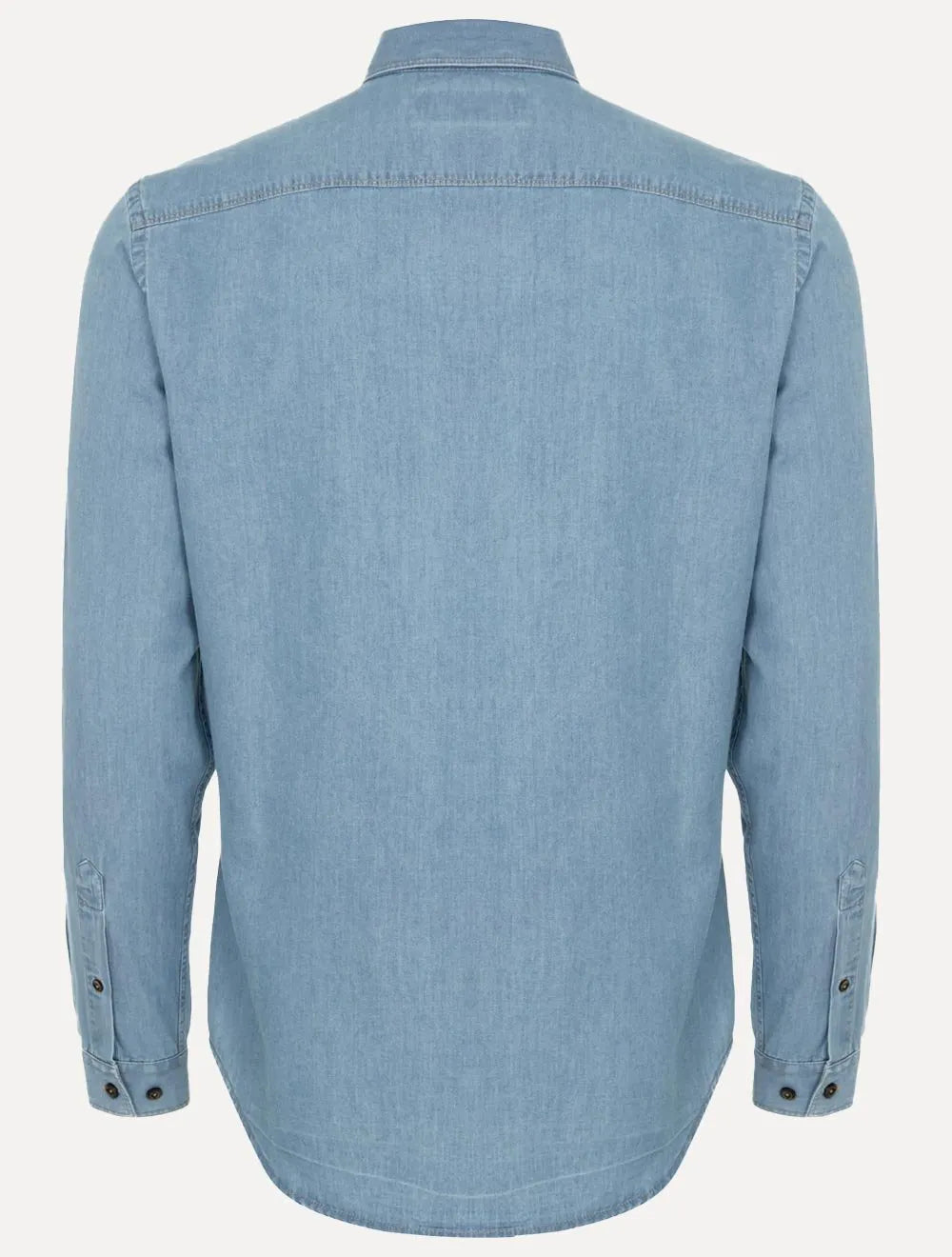Camisa Dudalina Masculina Milano Essentials Lisa Azul Jeans