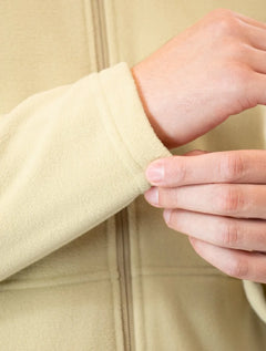 Blusa The North Face Masculina Fleece TKA 100 Glacier Full Zip Cáqui Claro