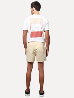 Short Calvin Klein Jeans Color Cós Elástico Amarelo Claro