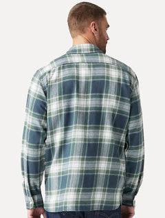 Camisa Levis Masculina Classic Worker Xadrez Azul