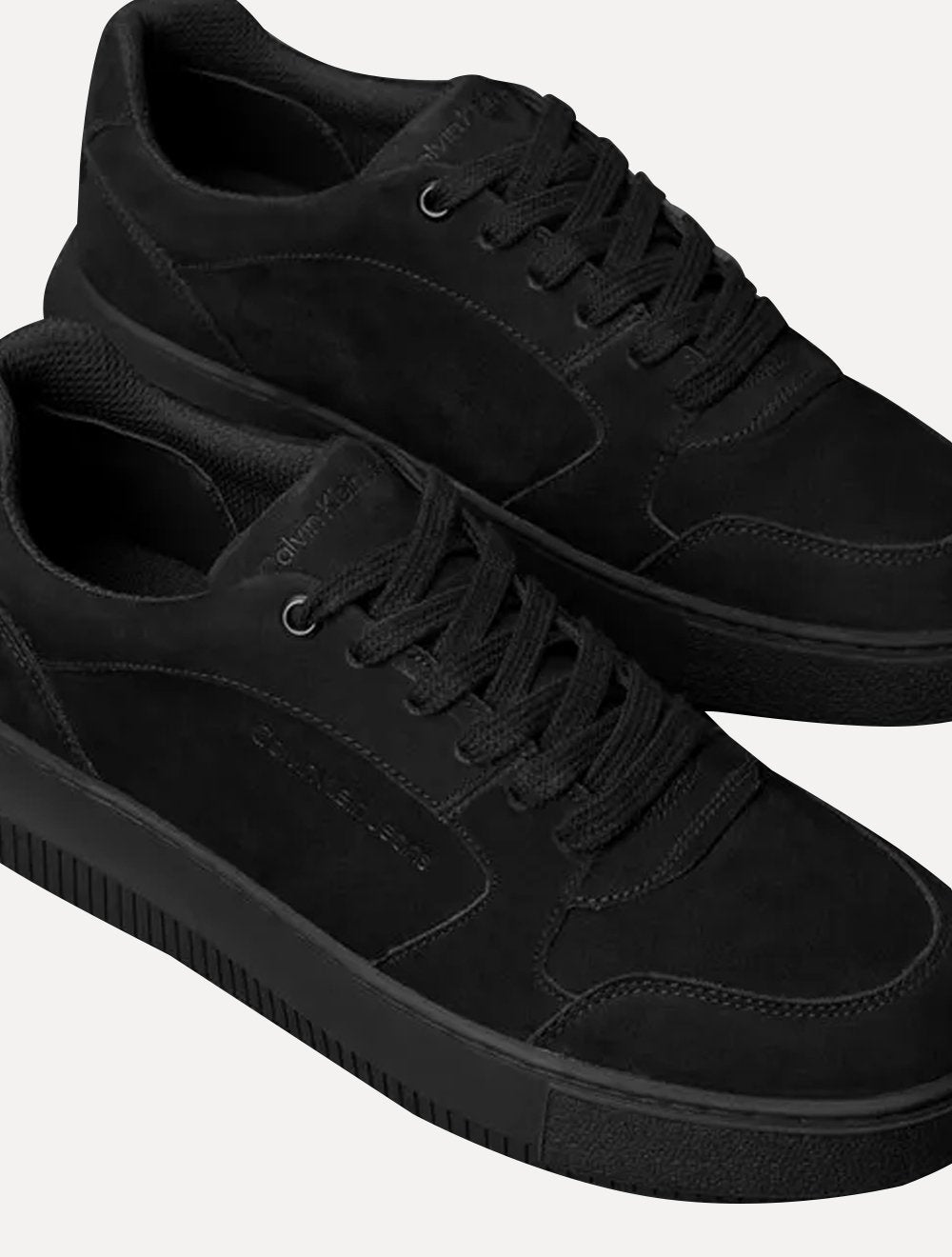 Tênis Calvin Klein Masculino Couro Chunky Unicolor Preto