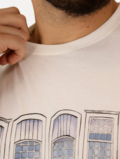 Camiseta Individual Masculina Comfort Paraty Off-White