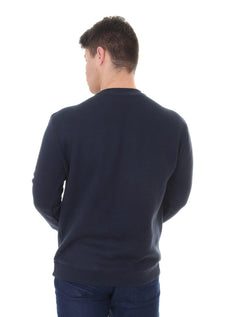 Moletom Reserva Masculino Crewneck Estampa Flocada Azul Marinho