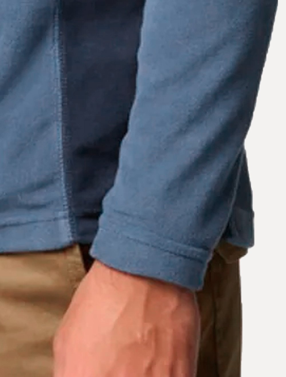 Blusa Columbia Masculina Klamath Range II Half Zip Azul