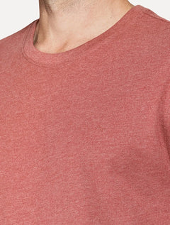 Camiseta Aramis Masculina Basic Lisa Mono Logo Vermelha Mescla