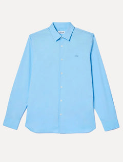 Camisa Lacoste Masculina Slim Fit Classic Azul Claro