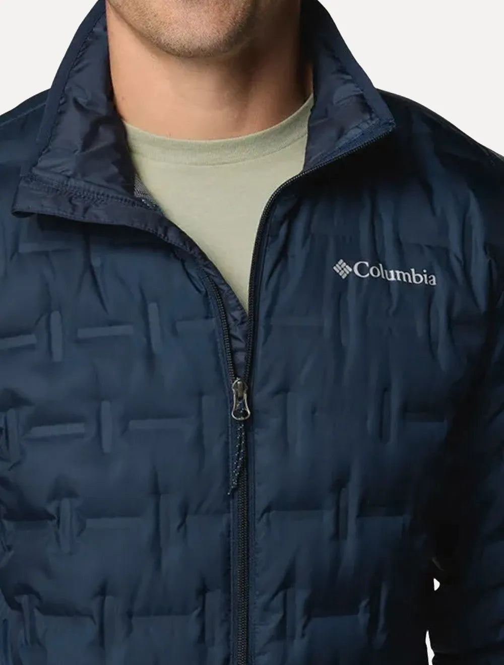 Jaqueta Columbia Masculina Delta Ridge II Down Sem Capuz Azul Marinho 