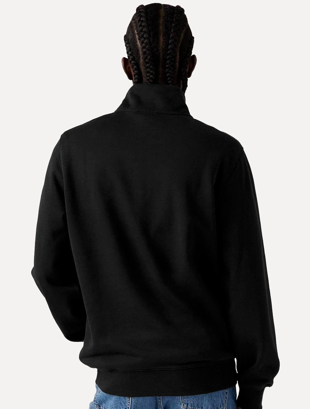 Moletom Levis Masculino Half Zip Housemark Icon Preta