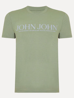 Camiseta John John Masculina Slim Fit Standard Verde Claro