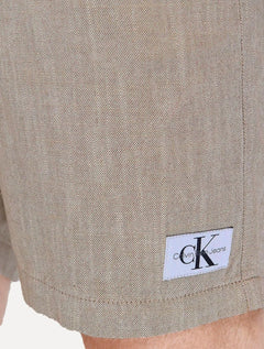 Bermuda Calvin Klein Jeans Masculina Chino Cotton Areia