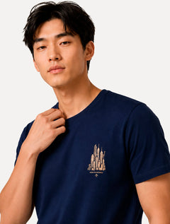 Camiseta Dudalina Masculina Essentials City Azul Marinho