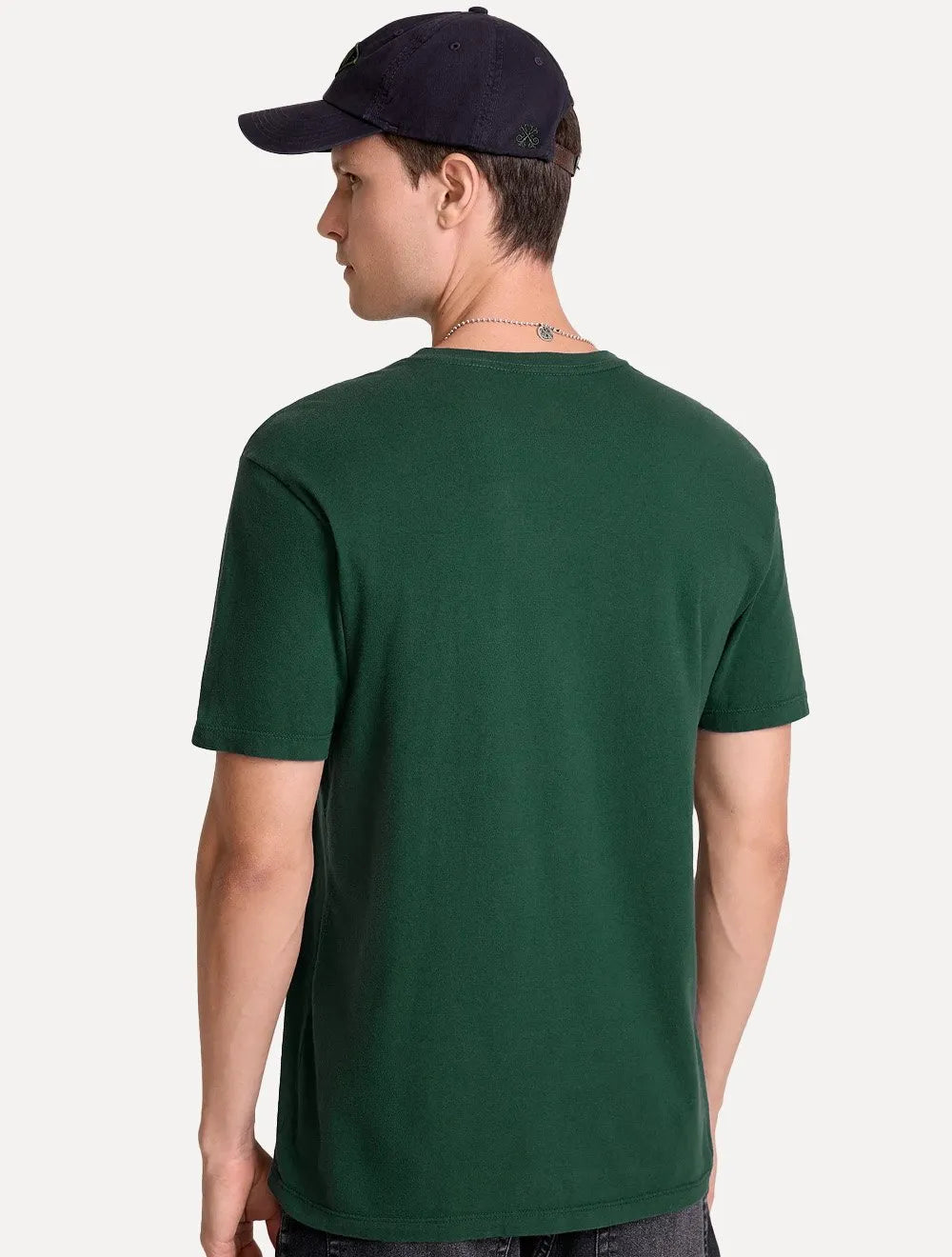 Camiseta John John Masculina Regular Fit Light Transfer Verde Escuro